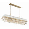 Crystorama Hayes 50'' Linear Chandelier in Aged Brass - Additional View