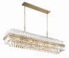 HAY-1417-AG Hayes 16 Light Linear Chandelier | Alternate Image