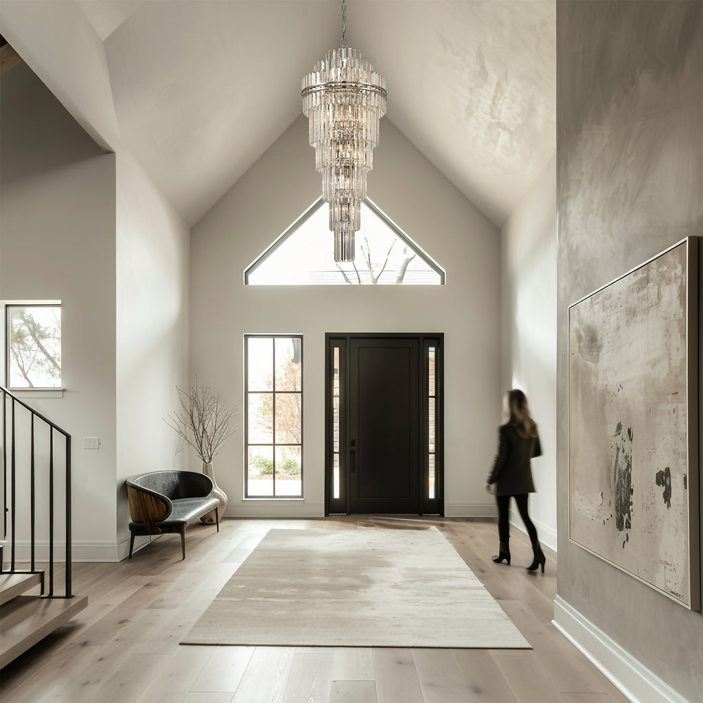 HAY-1419-PN Hayes 24'' Chandelier | Lifestyle Image