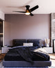 HF91954-BG/MB Thalia 1 Light Ceiling Fan | Lifestyle Image