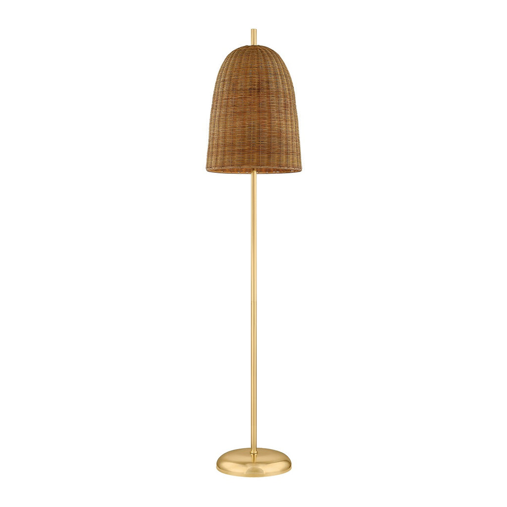 HL1001401-AGB Beatrice 1 Light Floor Lamp | Main Image