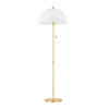 HL816401-AGB Meshelle 1 Light Floor Lamp | Main Image
