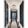 Crystorama Herrick 13" Semi Flush Mount in Luxe Gold + Navy - Lifestyle View