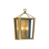 Crystorama Herrick 7.75" Sconce in Luxe Gold + Navy - Additional View