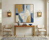 Crystorama Herrick 7.75" Sconce in Luxe Gold + Navy - Lifestyle View