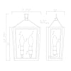 Crystorama Herrick 7.75" Sconce - Product Dimensions