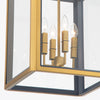 Crystorama Herrick 15" Chandelier in Luxe Gold + Navy - Additional View