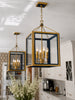 Crystorama Herrick 18" Chandelier in Luxe Gold + Navy - Lifestyle View