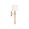 Crystorama Herrick 6.25" Sconce in Luxe Gold + Navy - Additional View