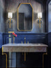 Crystorama Herrick 6.25" Sconce in Luxe Gold + Navy - Lifestyle View