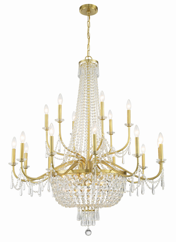 HWD-7722-AG Haywood 22 Light Chandelier | Main Image