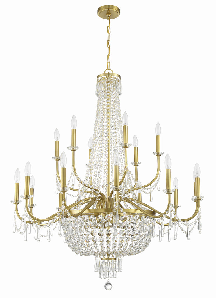 HWD-7722-AG Haywood 22 Light Chandelier | Alternate Image