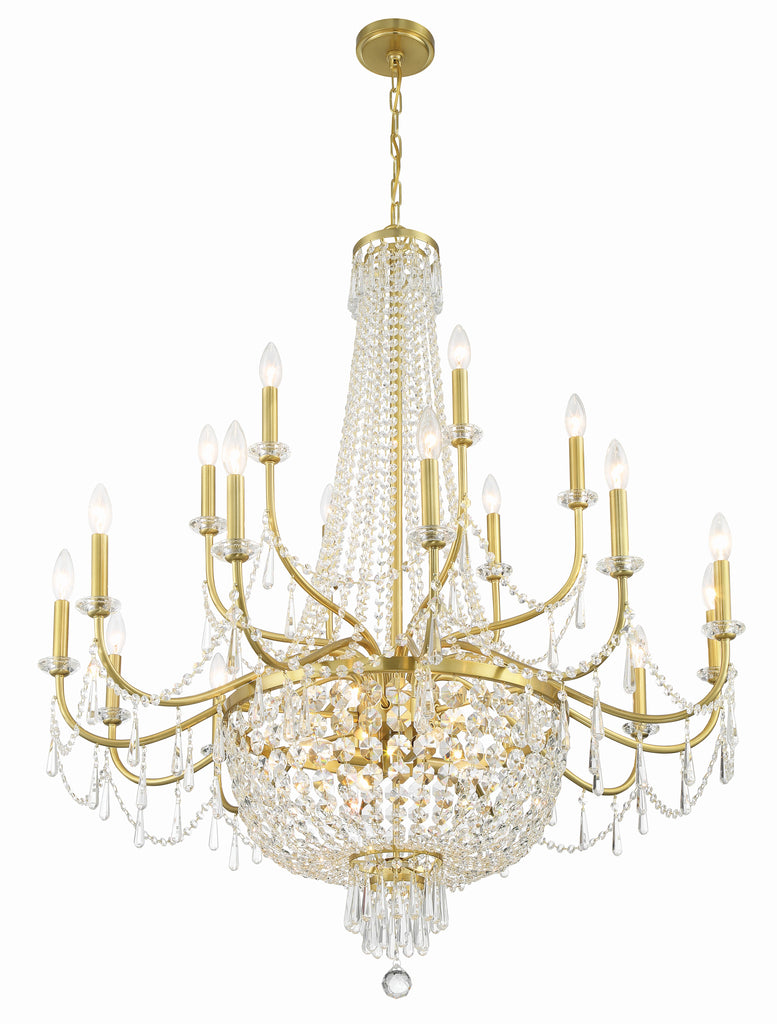 HWD-7722-AG Haywood 22 Light Chandelier | Alternate Image