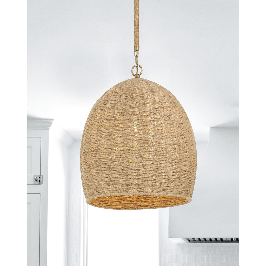 Crystorama Jace 15'' Pendant in Soft Gold - Lifestyle View