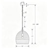 Crystorama Jace 15'' Pendant - Product Dimensions