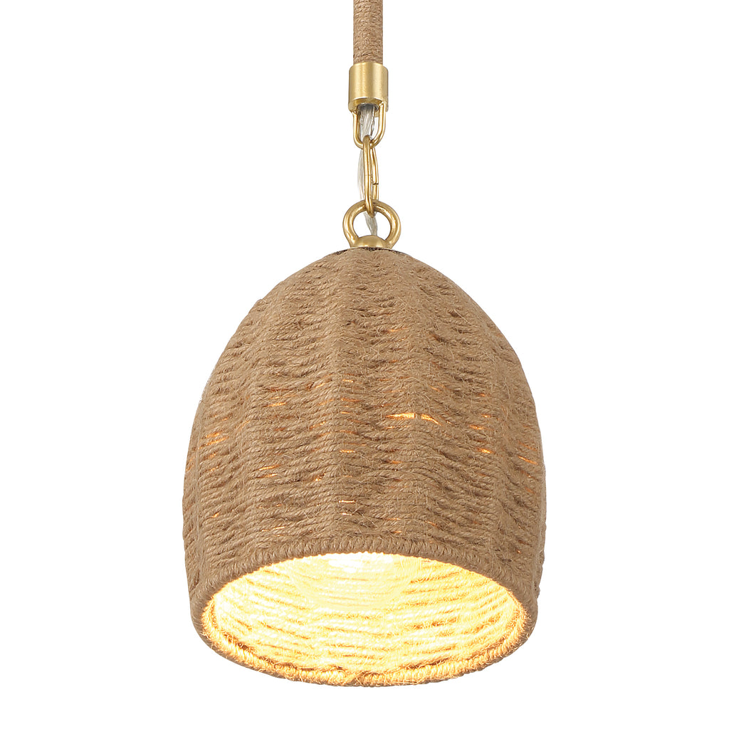 Crystorama Jace 6'' LED Pendant in Soft Gold - Additional View