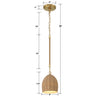 JAC-10502-SG Jace 6'' LED Pendant | Dimensions Image