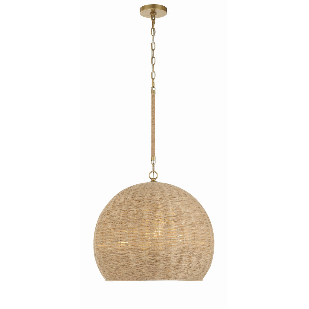 Crystorama Jace 20'' Pendant in Soft Gold - Additional View