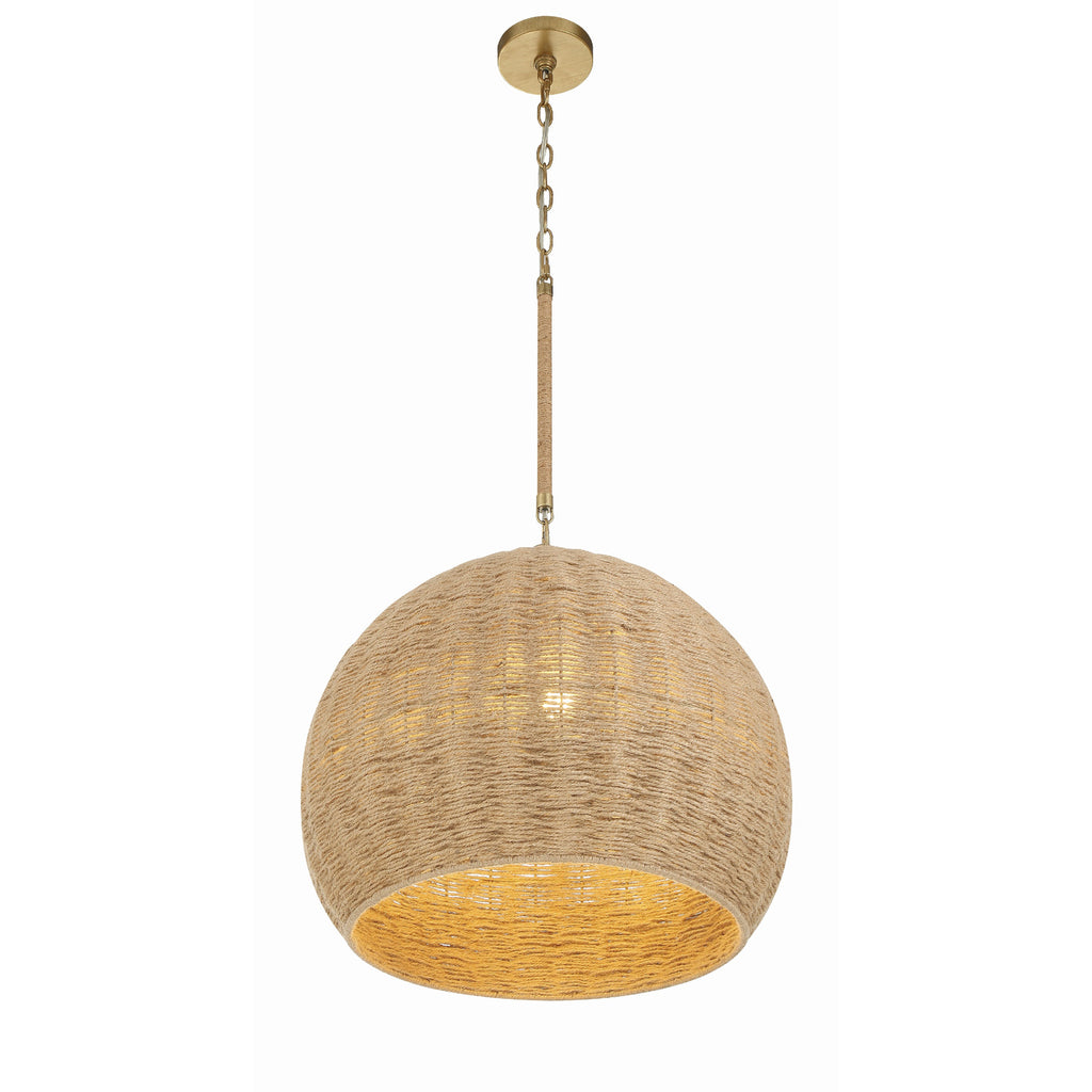 Crystorama Jace 20'' Pendant in Soft Gold - Additional View