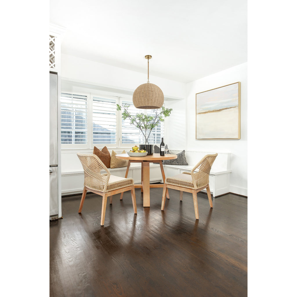 Crystorama Jace 20'' Pendant in Soft Gold - Lifestyle View