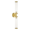 Crystorama Jarvis 29'' LED Sconce in Aged Brass - Front View