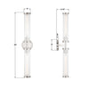 JAR-2302-PN Jarvis 29'' LED Sconce | Dimensions Image
