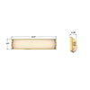 JAR-2311-AG Jarvis 24.5'' Integrated LED Sconce | Dimensions Image
