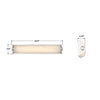 JAR-2311-PN Jarvis 24.5'' Integrated LED Sconce | Dimensions Image