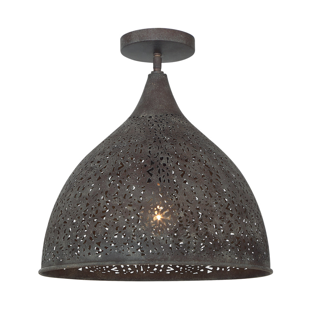 JAS-A5010-FB_CEILING Jasmine 14'' Semi Flush Mount | Main Image