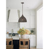 Crystorama Jasmine 14'' Pendant in Forged Bronze - Lifestyle View