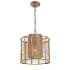 Crystorama Jayna 12.5'' Chandelier in Burnished Silver - Front View
