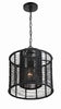 Crystorama-OPEN-BOX Jayna 1 Light Mini Pendant in Matte Black - Additional View