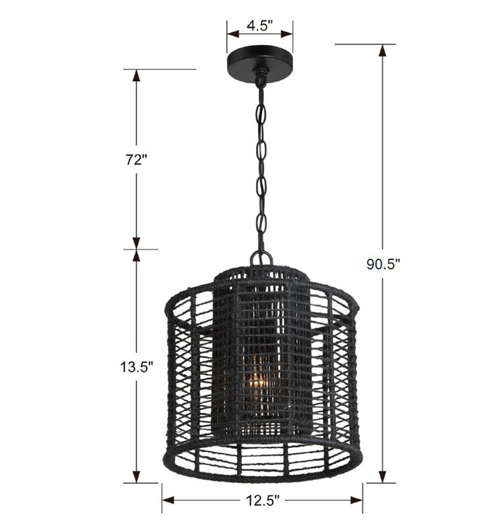 Crystorama Jayna 12.5'' Chandelier - Product Dimensions