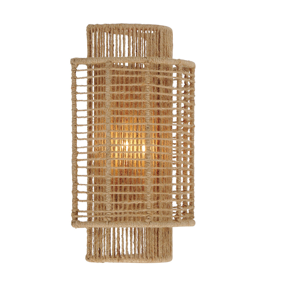 Crystorama Jayna 10'' Sconce in Burnished Silver - Front View