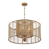 Crystorama-OPEN-BOX Jayna 4 Light Chandelier in Burnished Silver - Front View