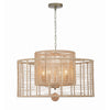 Crystorama-OPEN-BOX Jayna 4 Light Chandelier in Burnished Silver - Additional View