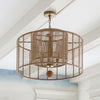 Crystorama Jayna 25'' Chandelier in Burnished Silver - Lifestyle View