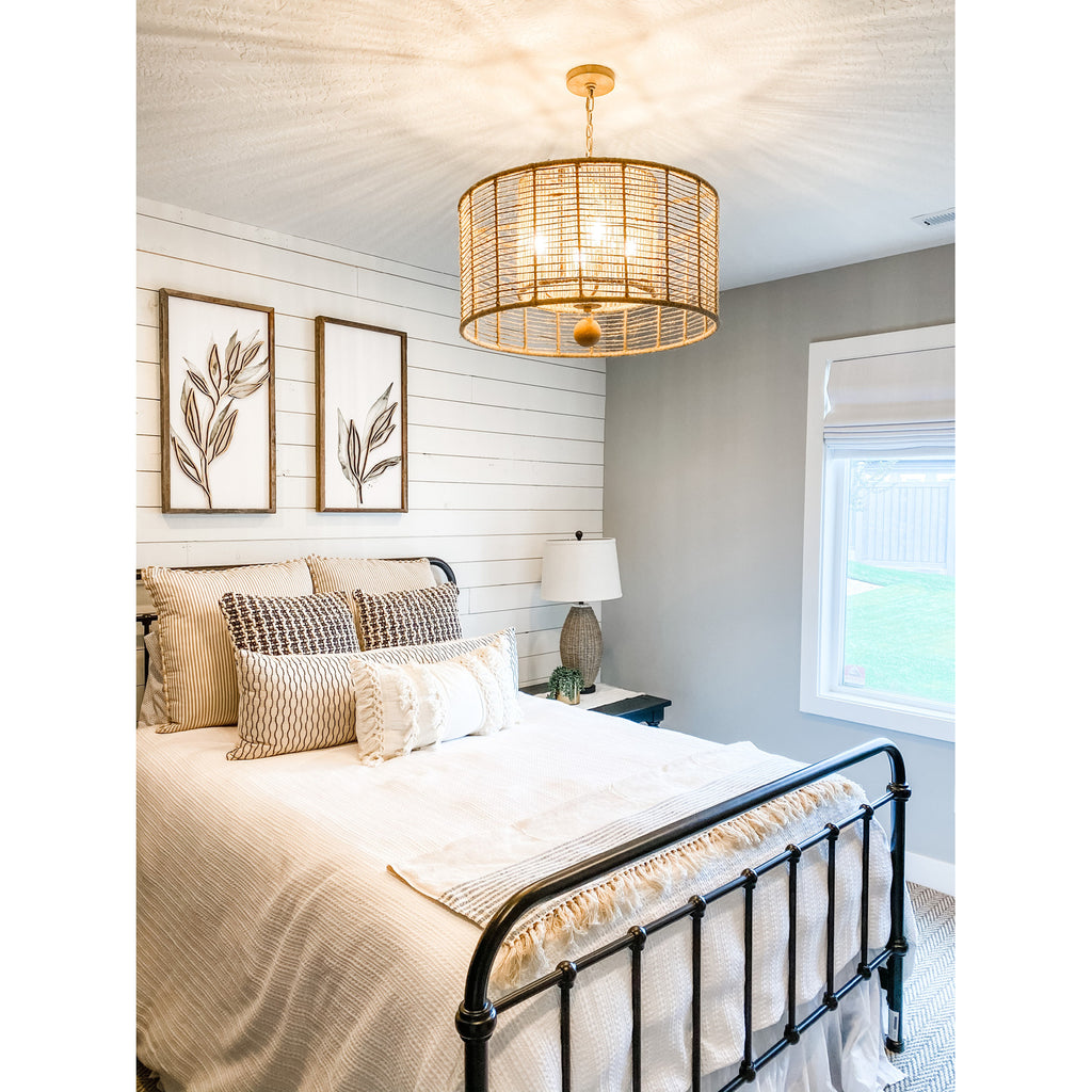Crystorama-OPEN-BOX Jayna 4 Light Chandelier in Burnished Silver - Lifestyle View