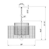 Crystorama Jayna 25'' Chandelier - Product Dimensions