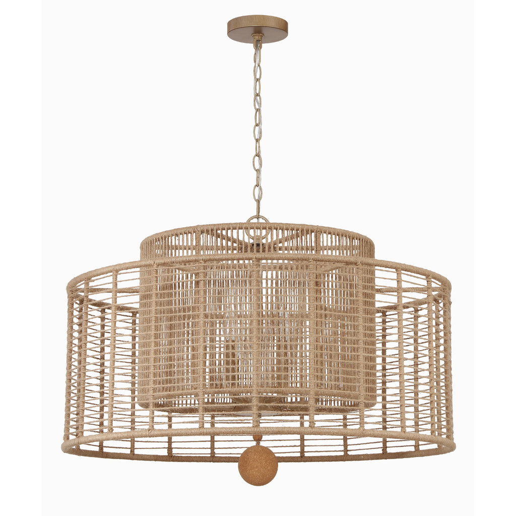 Crystorama Jayna 31.25'' Chandelier in Burnished Silver - Additional View