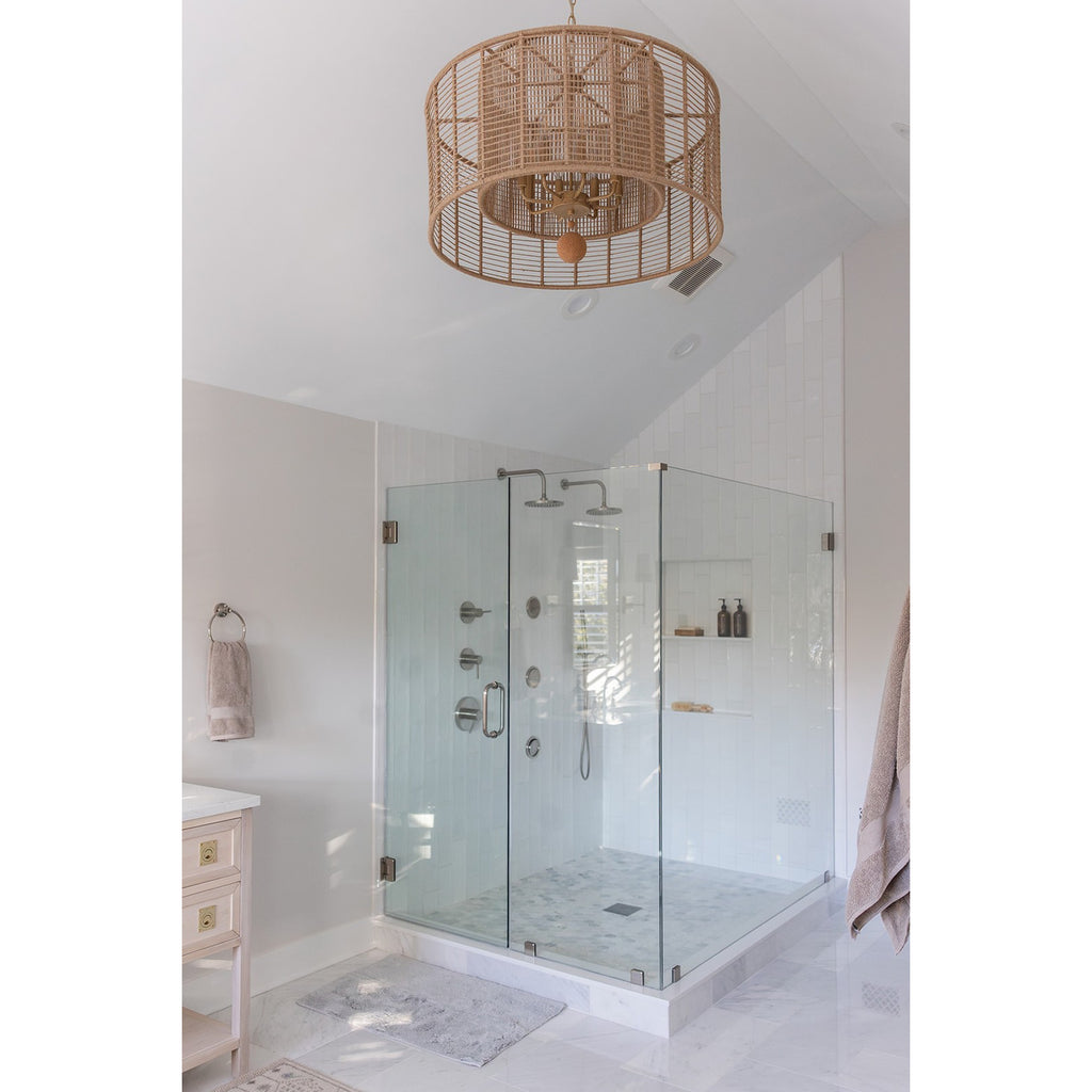 Crystorama Jayna 31.25'' Chandelier in Burnished Silver - Lifestyle View