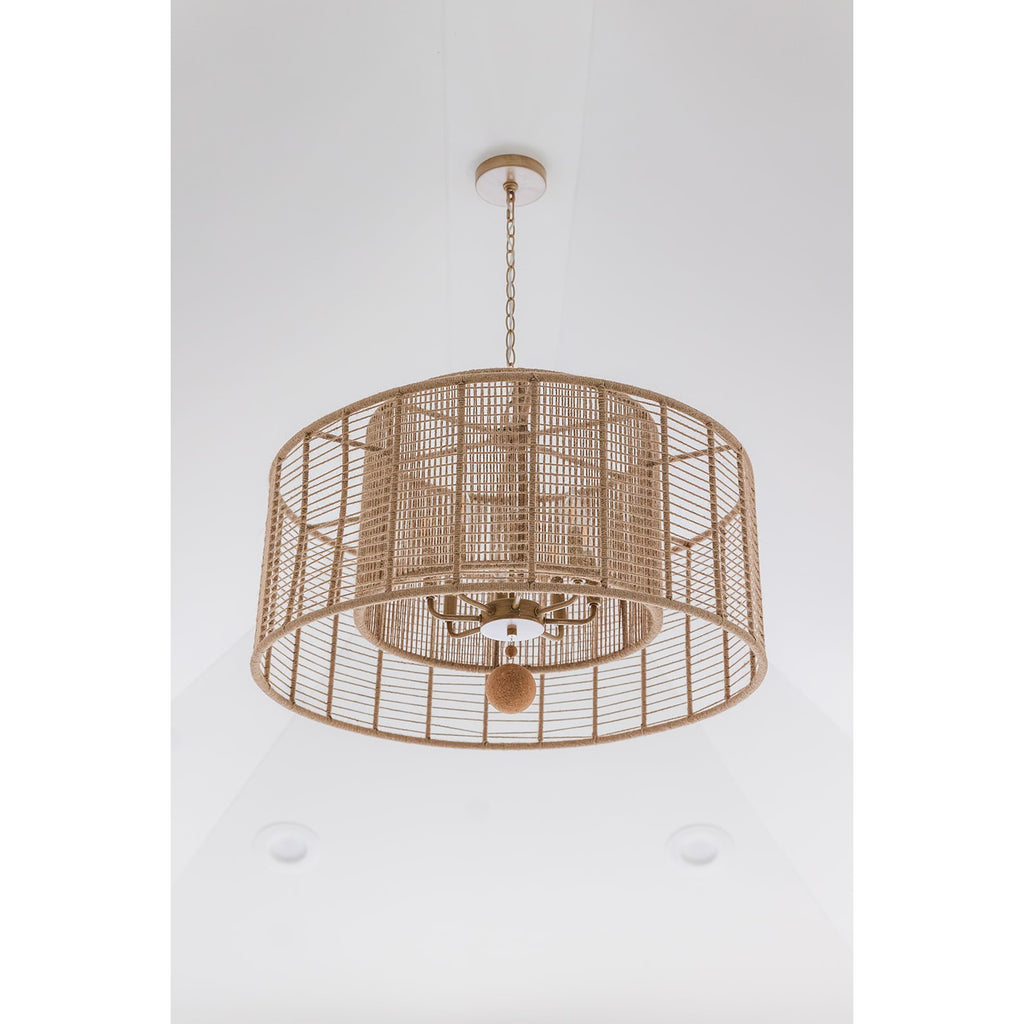 Crystorama Jayna 31.25'' Chandelier in Burnished Silver - Lifestyle View