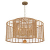 Crystorama Jayna 42.75'' Chandelier in Burnished Silver - Front View