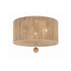 Crystorama Jessa 16'' Flush Mount in Burnished Silver - Front View