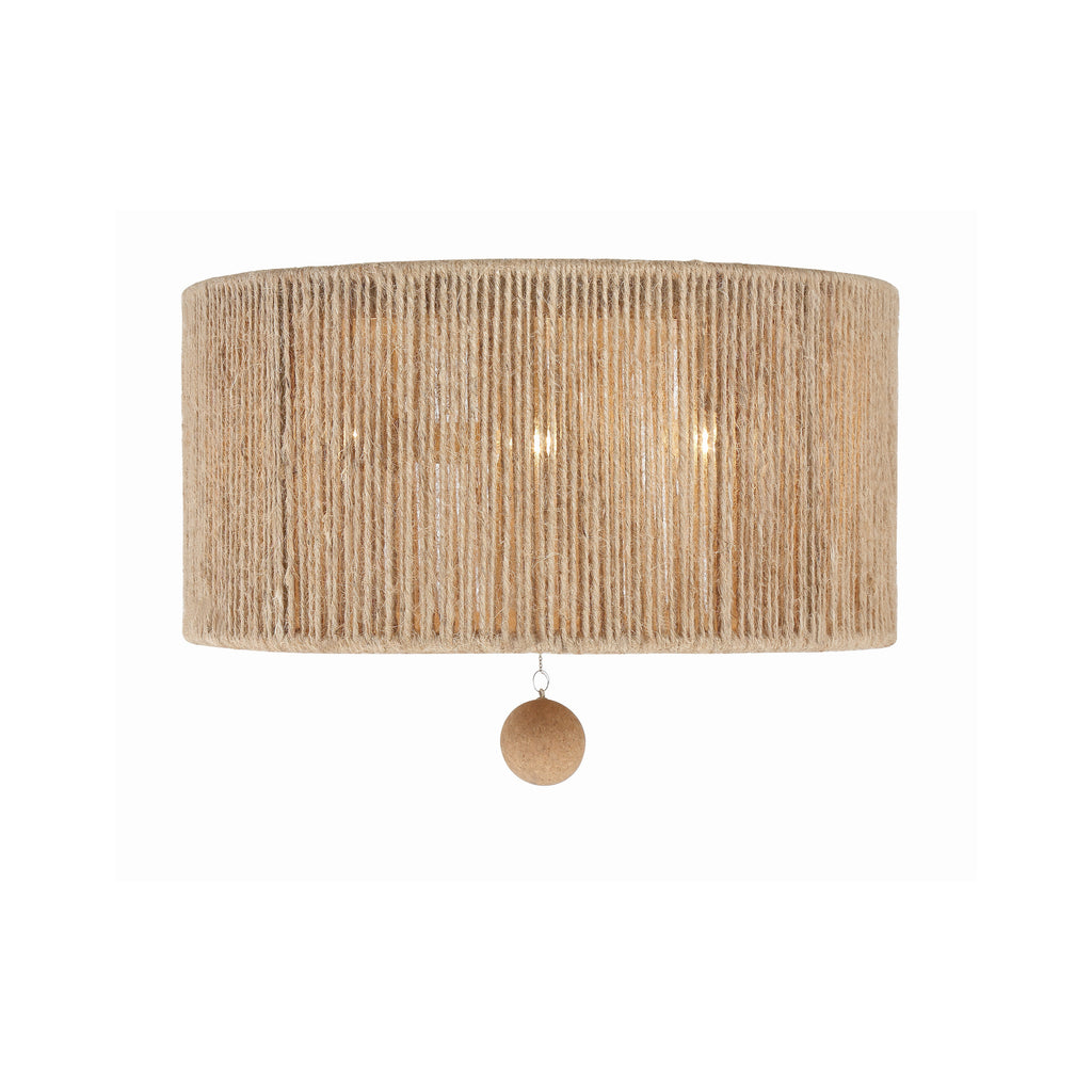 Crystorama Jessa 16'' Flush Mount in Burnished Silver - Additional View