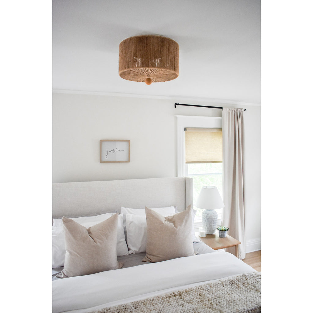 Crystorama Jessa 16'' Flush Mount in Burnished Silver - Lifestyle View