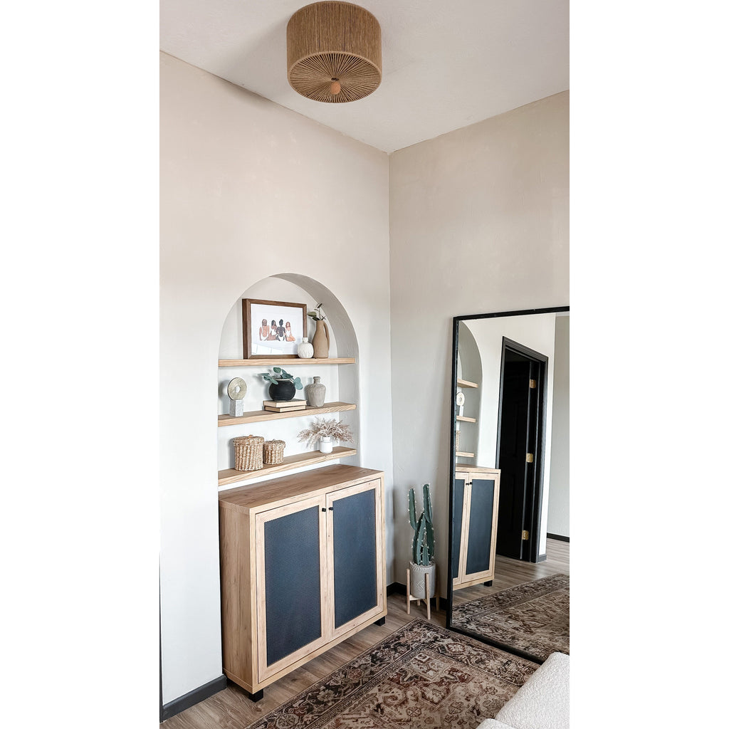 Crystorama Jessa 16'' Flush Mount in Burnished Silver - Lifestyle View