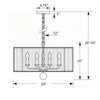 Crystorama Jessa 24'' Chandelier - Product Dimensions