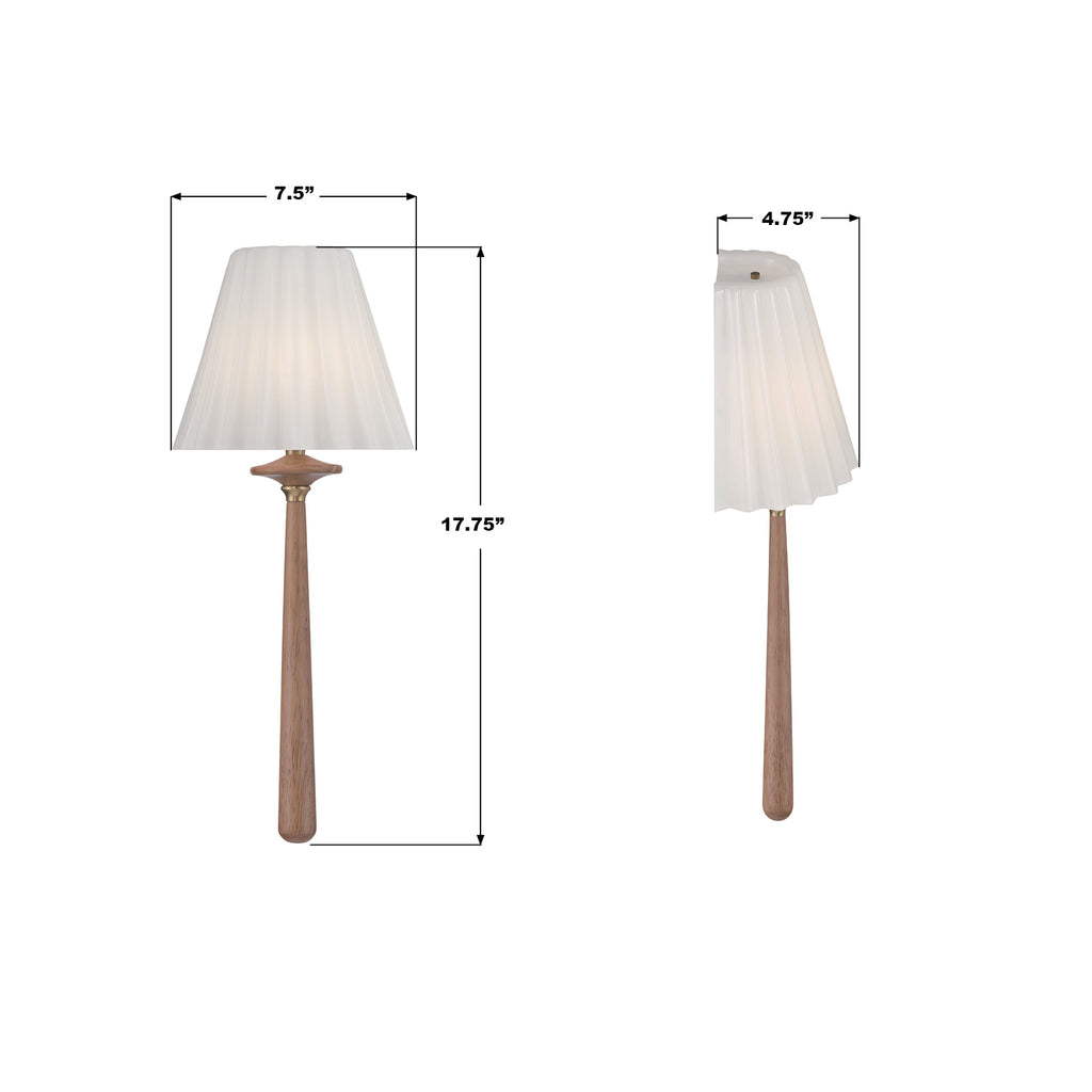 JLS-2901-AG-WD Jules 7.5'' LED Sconce | Lifestyle Image