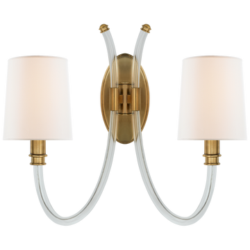 Crystal with Antique Brass